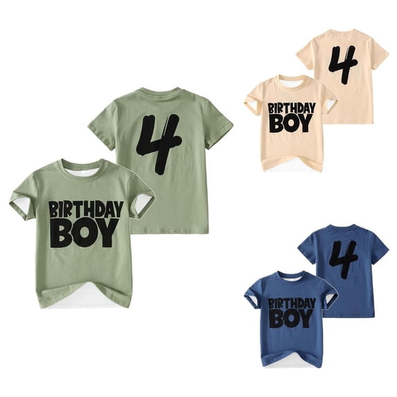 Gyujnb Sport Casual Letter Baseball Graphic Crew Neck Short Sleeve Birthday Party Tee (Unisex),8-9 Years