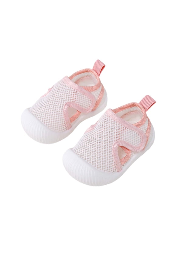 Summer Boys and Girls' Mesh Breathable Soft Soled Shoes for Learning To Walk,0-10 Months