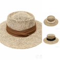 thumbnail image 1 of Gyujnb Sun Hat with Flat for – European Sun Hat for Travel and Outdoor Sun Breathable Hollow Design, 1 of 5