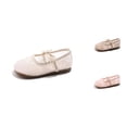 thumbnail image 1 of Gyujnb Toddler Girls Embroidered Mesh Mary Jane Shoes Bow Elastic Strap Breathable Soft Sole for Summer Casual Wear,4-4.5 Years, 1 of 4