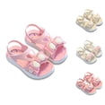 thumbnail image 1 of Gyujnb Toddler Girls Heart & Wing Sandals Adjustable Strap Non- Soft Sole for Casual Summer Footwear,4.5-5 Years, 1 of 9