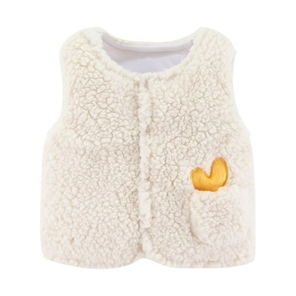 Gyujnb Toddler Kids Baby Girls Boys Solid Outdoor Waistcoat Vest Windproof Coat,6-12 Months