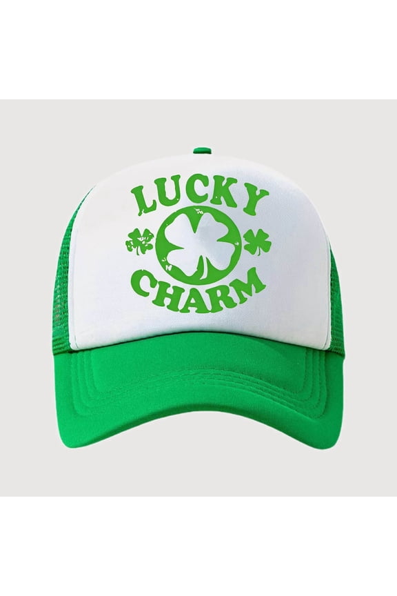 Gyujnb Trucker Cap Mesh Design Adjustable Holiday Graphic for March Holiday Couple Celebrations (Unisex),One Size