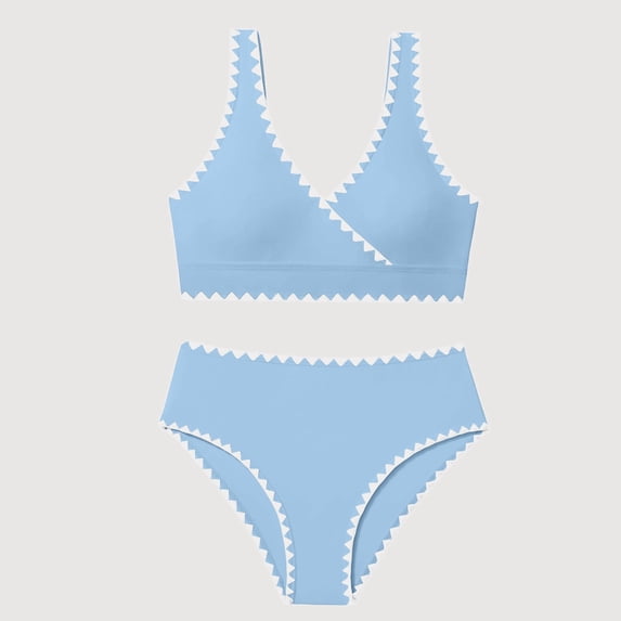 Gyujnb Two-Piece Swimsuit with Details Beach Pool Swimwear (Little Girls, Big Girls),5-6 Years