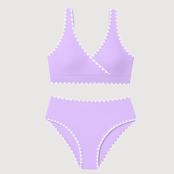 Gyujnb Two-Piece Swimsuit with Details Beach Pool Swimwear (Little Girls, Big Girls),9-10 Years