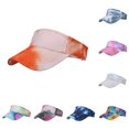 thumbnail image 1 of Gyujnb Unisex Adjustable Tie Dye Visor Cap for Beach Sports Daily Outdoor Casual Wear,One Size, 1 of 4