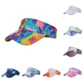 thumbnail image 1 of Gyujnb Unisex Adjustable Tie Dye Visor Cap for Beach Sports Daily Outdoor Casual Wear,One Size, 1 of 4