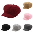 thumbnail image 1 of Gyujnb Unisex Soft Woven Blend Adjustable Newsboy Cap for Warm Daily Fall Winter Outdoor Wear,One Size, 1 of 2