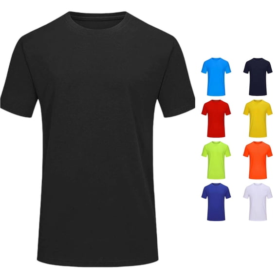 Gyujnb Wicking and Lightweight Short Sleeve Crew Neck Casual T-Shirt (Little Boys, Big Boys),11-12 Years
