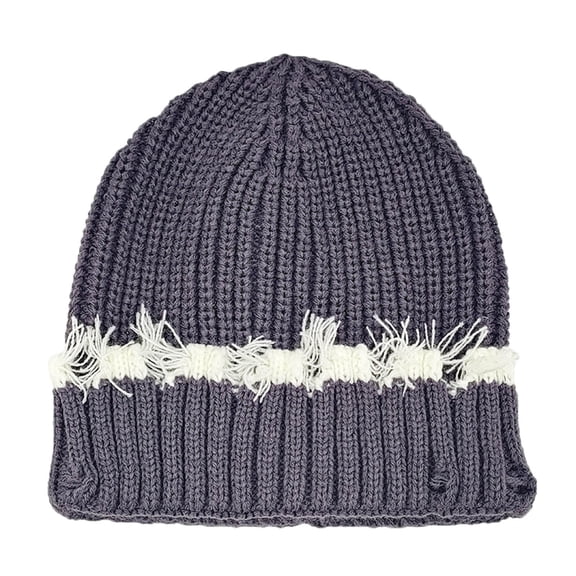 Gyujnb Winter Adult Knitted Hat Color Matching Wool Hat