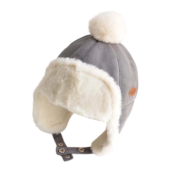 Gyujnb Winter Kids Ear Hat with Neck Cover Warm Fleece Lined Cold Weather for Boys Girls Toddler Child Outdoor Activities