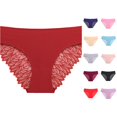 thumbnail image 1 of Gyujnb Women Elegent Bikini Lace Low Waist Seamless Underwear Panties Comfortable Briefs Panties,C, 1 of 5