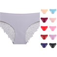 thumbnail image 1 of Gyujnb Women Elegent Bikini Lace Low Waist Seamless Underwear Panties Comfortable Briefs Panties,I, 1 of 5
