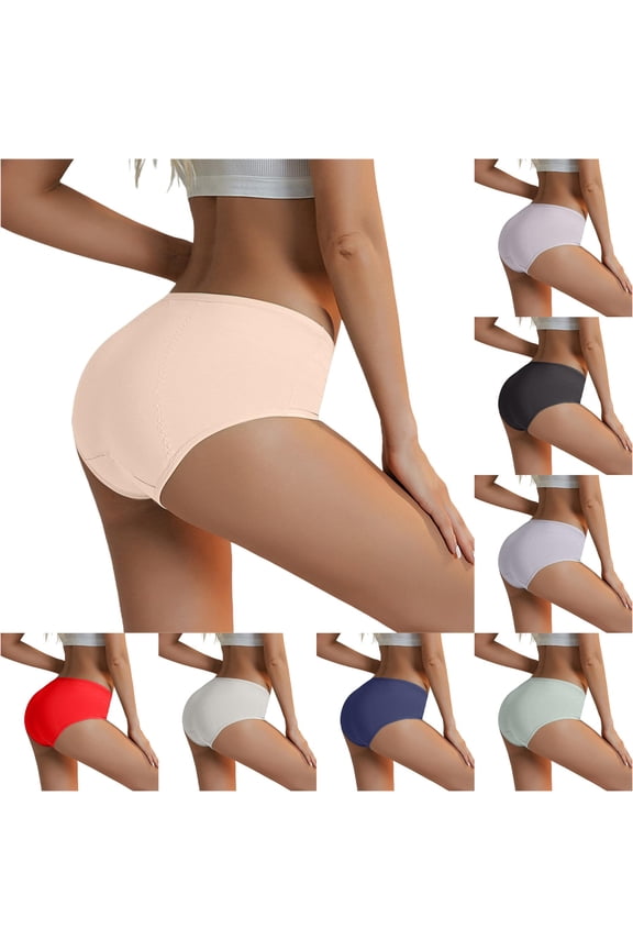 Gyujnb Women High Rise Period Briefs, Air Permeable Construction, Absorbent Inner Gusset,S