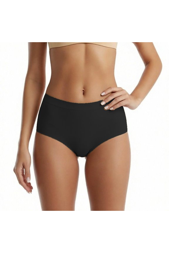 Gyujnb Women Mid Rise Shaping Briefs, Extended Front Coverage, Rear Contouring Fit, Air Permeable Soft Material,S