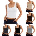 thumbnail image 1 of Gyujnb Women Y2K Lace Trim Bow Crop Cami Tank Top, Sleeveless Figure‑Flattering Going‑Out Camisole Top,White, 1 of 7