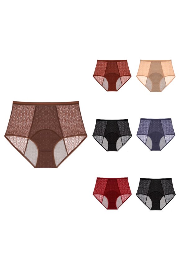Gyujnb Women's High Rise Full Coverage Period Brief, Breathable Leak Proof Layered Liner for All Day Wear,XS