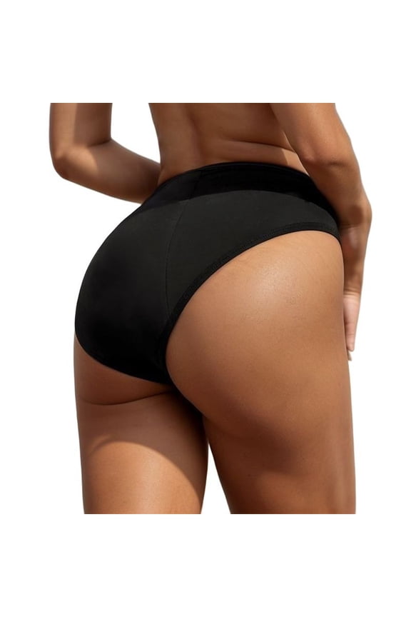 Gyujnb Women's Mid Rise Period Brief, High Absorbency Layered Liner Minimize Side Leak for All Day Wear,XXL