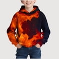 thumbnail image 1 of Gyujnb Youth Hoodie Galaxy Flame Print Warm Versatile Pullover for Daily Outdoor Outings (Little Boys, Big Boys),10-11 Years, 1 of 5