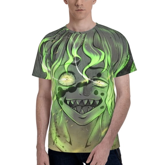 Gyutaro Men's T-Shirt Printed Graphic Crewneck Breathable Tees Shirt Streetwear Fashion Casual Unisex Short Sleeve Tops