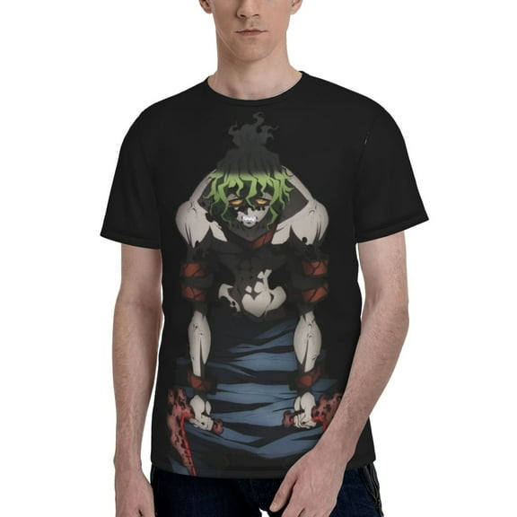 Gyutaro Men's T-Shirt Printed Graphic Crewneck Breathable Tees Shirt Streetwear Fashion Casual Unisex Short Sleeve Tops