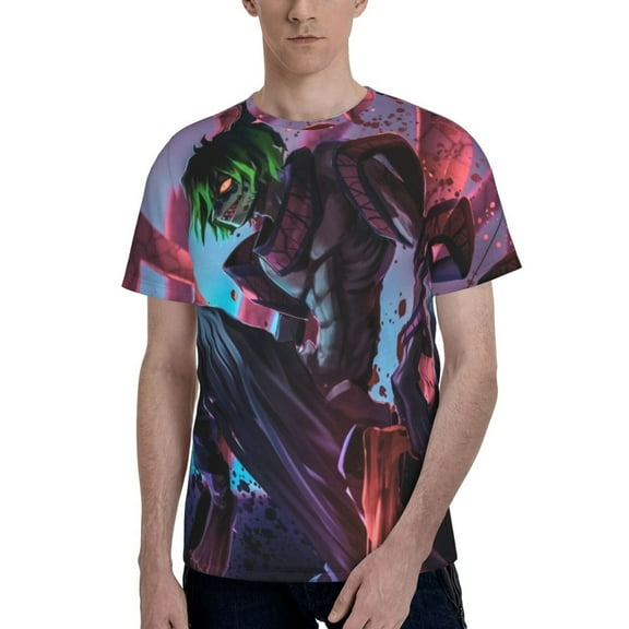 Gyutaro Men's T-Shirt Printed Graphic Crewneck Breathable Tees Shirt Streetwear Fashion Casual Unisex Short Sleeve Tops