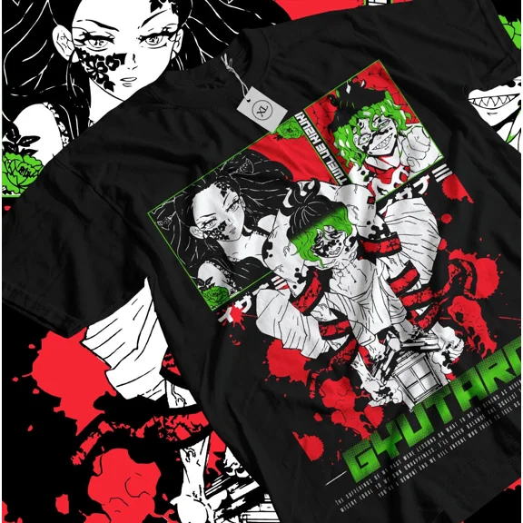 Gyutaro T-shirt daki Demon killer shirt Kawaii Anime Horror Gift Shirt All Size