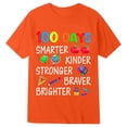 thumbnail image 1 of Gzbliryd Cute Easter Shirts Rabbit Graphic Tees Easter Egg Funny Graphic Tee Tops for Little Girls Boys Funny Lettering Graphic Tee Tops 2026 (Orange,10-11 Years), 1 of 3