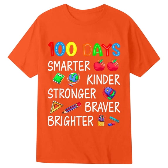 Gzbliryd Cute Easter Shirts Rabbit Graphic Tees Easter Egg Funny Graphic Tee Tops for Little Girls Boys Funny Lettering Graphic Tee Tops 2026 (Orange,10-11 Years)