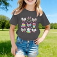 thumbnail image 1 of Gzbliryd Cute Easter Shirts Short Sleeves Rabbit T-Shirts Graphic Easter T Shirts for Teen Boys Soft and Breathable Summer Dailywear Clothing (Grey,5-6 Years), 1 of 3