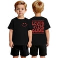 thumbnail image 1 of Gzbliryd Easter Bunny T Shirt Funny Rabbit Graphic Printed Tee Easter T-Shirts Tops for Little Boy Cute Summer Clothes (Black,7-8Y), 1 of 3