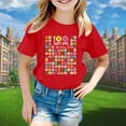 thumbnail image 1 of Gzbliryd Easter Day Shirts Funny Bunny Graphic Tee Short Sleeve Short Sleeve Cotton Tee Tops for Teen Boys Soft and Breathable Summer Dailywear Clothing (Red,4-5 Years), 1 of 3