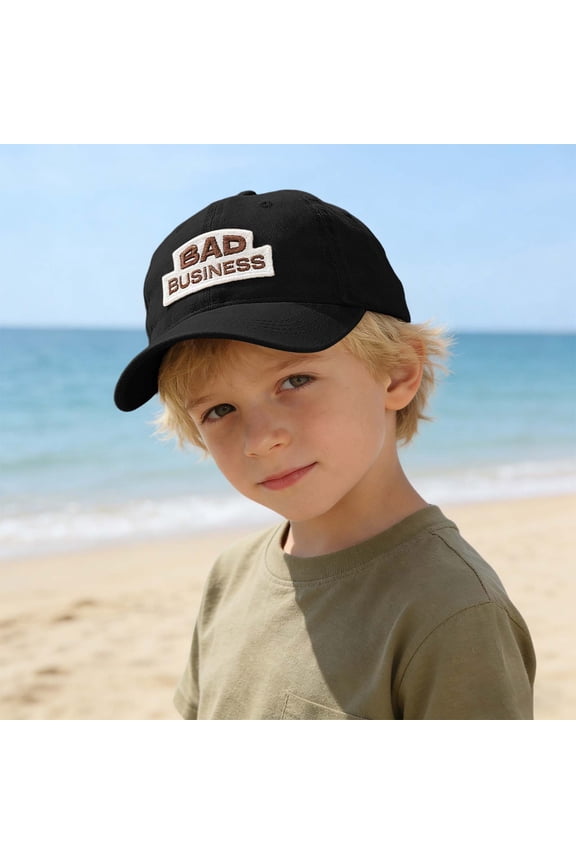 Floppy Bucket Hat Cute Hats Adjustable Beach Hats Sun Hat for Boys Girls Sun Hats Beach Cap (Black,2-8 Years)