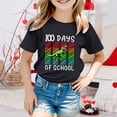 thumbnail image 1 of Gzbliryd Girls Graphic T Shirts Relaxed Fit Back To School Clothes Cute Summer Tops for Teens Cute Summer Tops (Black,3-4 Years), 1 of 3