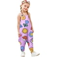 thumbnail image 1 of Gzbliryd Girls Romper One Piece Girls' Jumpsuits & Rompers Crew Neck Rompers Summer Romper for Boys with Pockets Casual Fashion (Purple,3-4 Years), 1 of 3