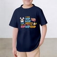 thumbnail image 1 of Gzbliryd Happy Easter Day T-Shirt Bunny Short Sleeve Crew Neck Shirt To Cute Rabbit Graphic T-Shirt for Teens Oversized Short Sleeve Graphic Tee Tops (Navy,10-11 Years), 1 of 3
