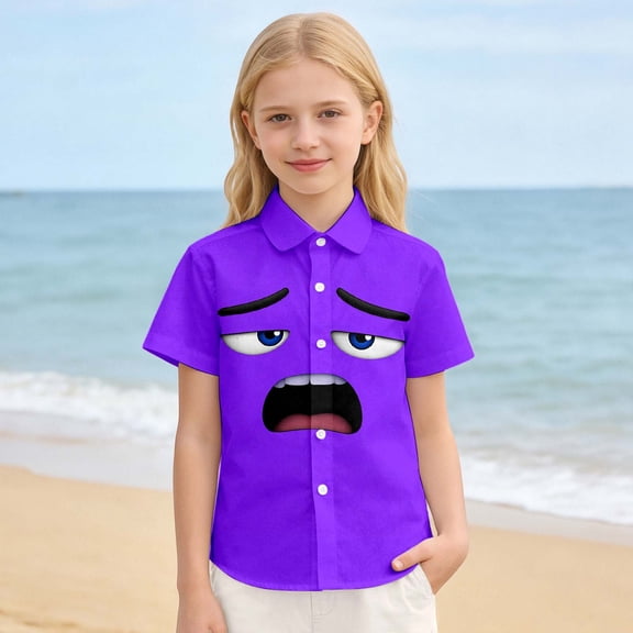 Gzbliryd Happy Easter Day T-Shirt Cotton Tees Graphic Print Easter Shirt for Teens Easter Baseball Bunny Short Sleeve Tops (Dark Purple,12-13 Years)
