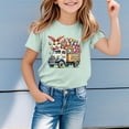 thumbnail image 1 of Gzbliryd Happy Easter Shirt Bunny Easter T-Shirt Funny Rabbit Graphic Printed Tee Funny Bunny Rabbit T Shirt for Teen Boys Eggs Outfit Easter Top (Light Green,4-5 Years), 1 of 3
