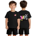 thumbnail image 1 of Gzbliryd Happy Easter Shirt Bunny Easter T-Shirt Short Sleeve Tops Cute Rabbit Graphic T-Shirt for Teens Easter Rabbit Bunny Tops Clothes (Black,2-3Y), 1 of 3
