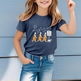 thumbnail image 1 of Gzbliryd Happy Easter T Shirt Rabbit Graphic Tees Short Sleeve Cotton Tee Tops for Boys Girls Easter Baseball Bunny Short Sleeve Tops (Navy,1-2 Years), 1 of 4