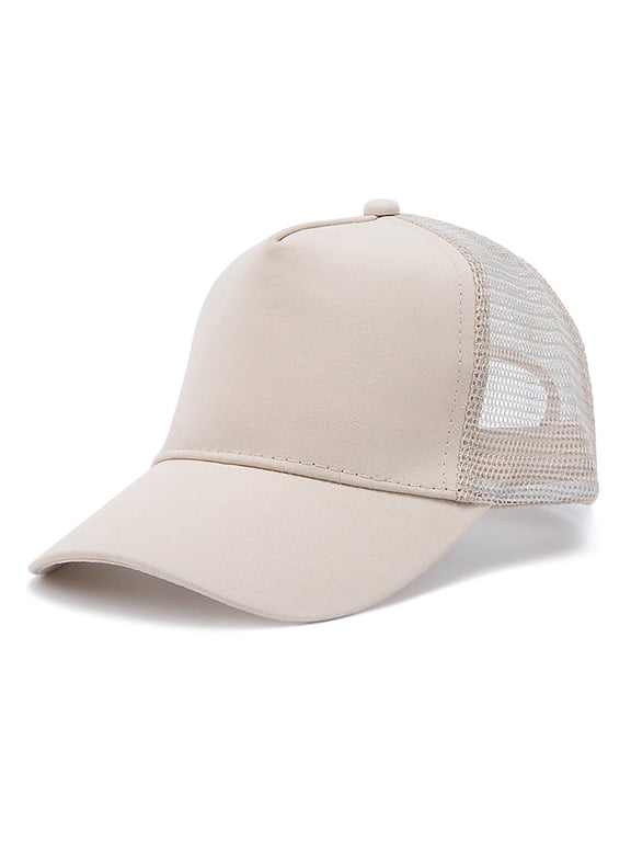 Summer Outdoor Cap Summer Upf 50+ Summer Hat for Girls for Swim Beach (Beige,One Size)