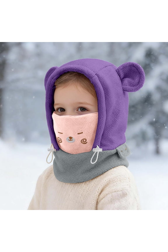 Toddler Summer Hat Funny Hats Adjustable Sun Hat Travel Hat for Girls Baseball Cap Hat (Purple,4-12 Years)