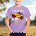 thumbnail image 1 of Gzbliryd White T Shirts Relaxed Fit Back To School Clothes Funny Graphic Print Tees Tops for Boys Summer Clothes for Teens (Purple,5-6 Years), 1 of 3