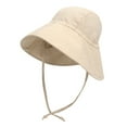 thumbnail image 1 of Gzbliryd Wide-Brim Sun-Hat Boys Hats Summer Upf 50+ Sun Hat for Boys Girls Baseball Cap Hat (Beige,12-24 Months), 1 of 3