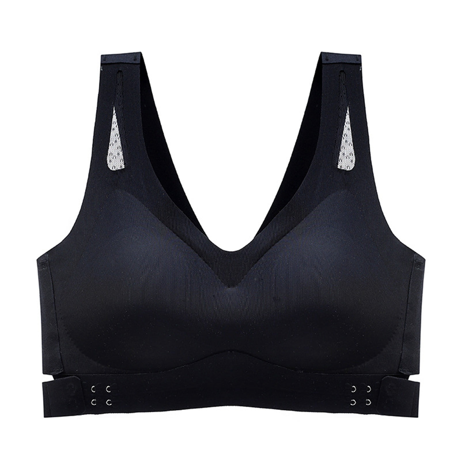 Gzea Full Figure Bras for Women Trackless Front Side Buckle Sports Bra