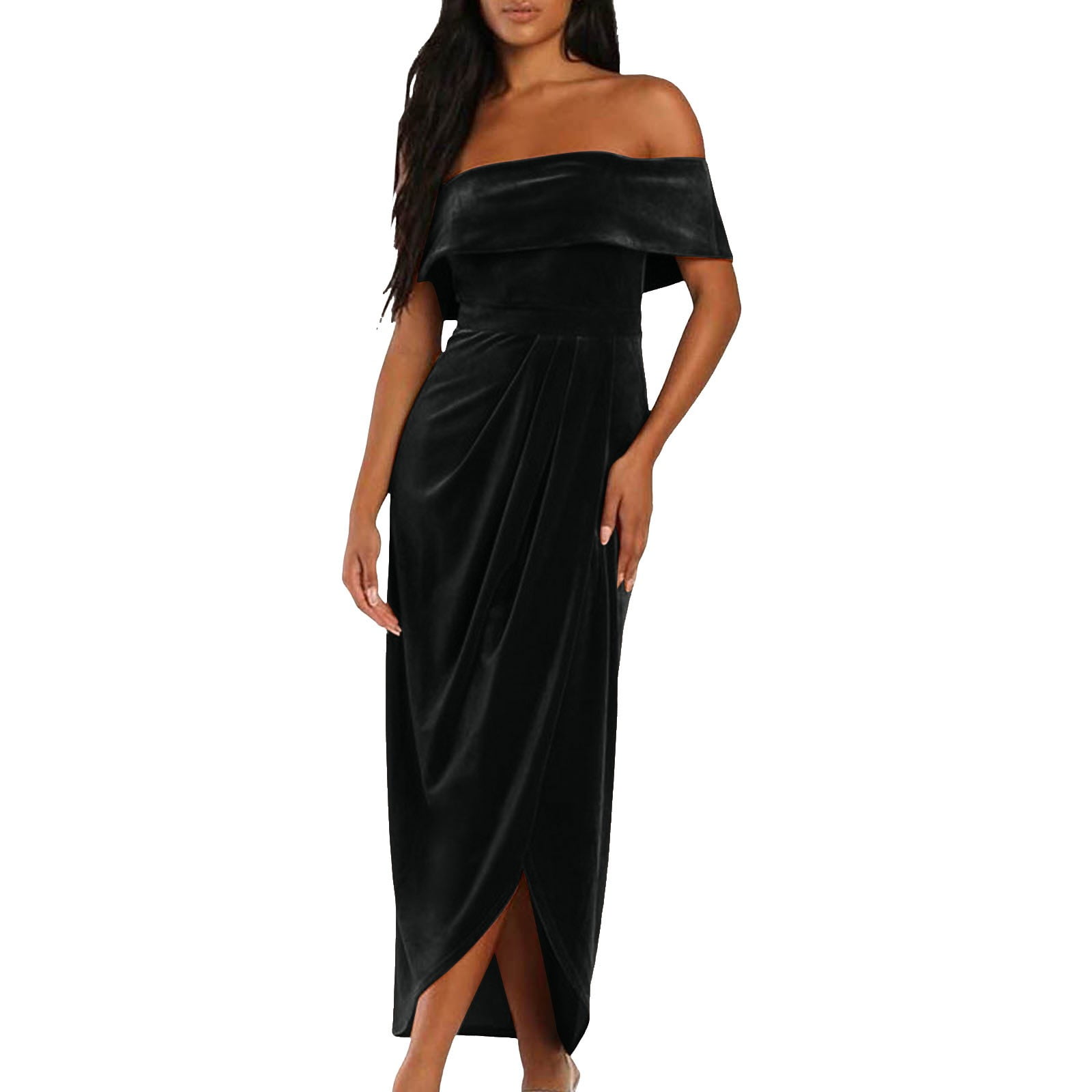 Gzea Resort Dresses For Women 2024 Ladies One Shoulder Slit Dress ...