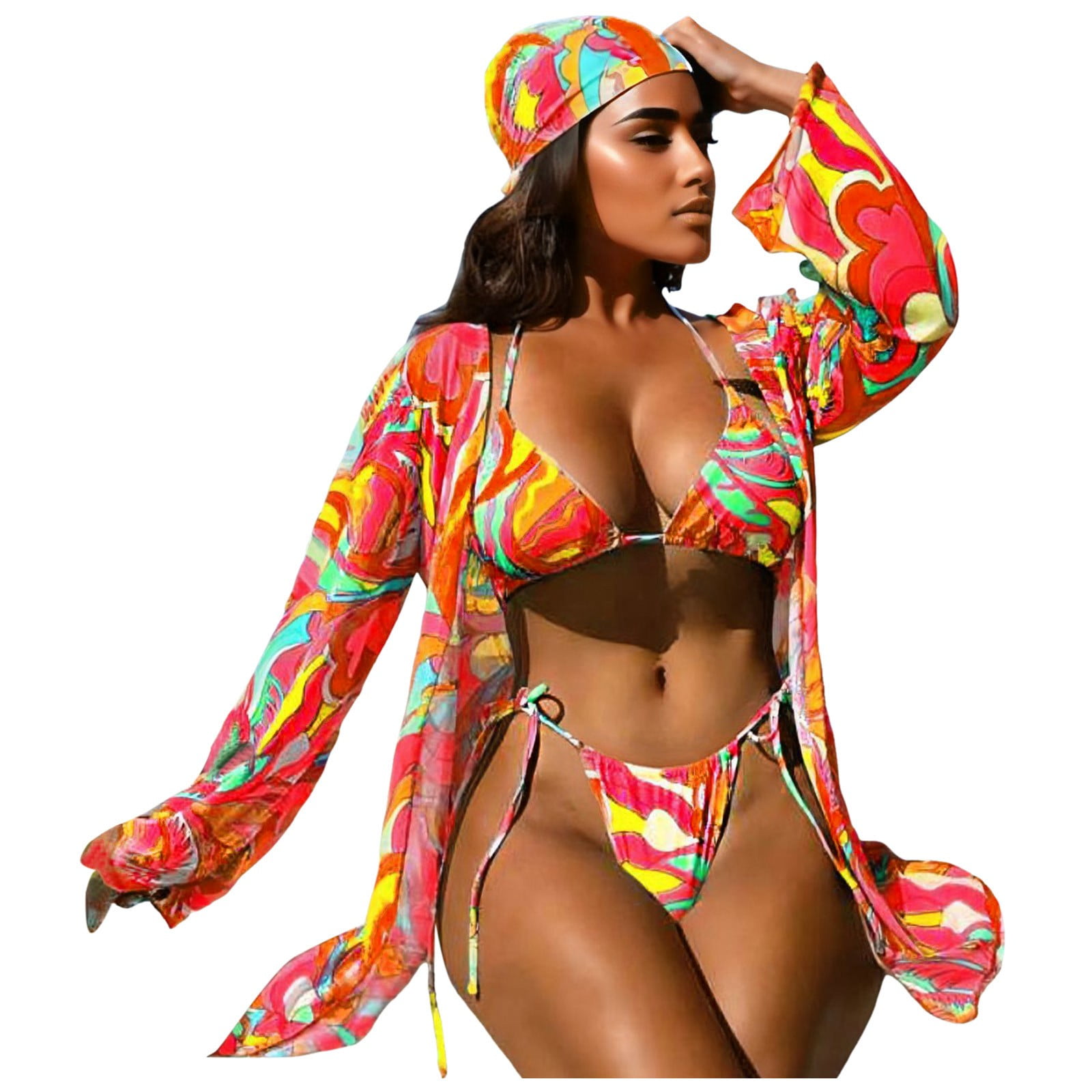 Gzea Swim Suits For Women 2024 Bikini Swimwear For Women Sexy Long