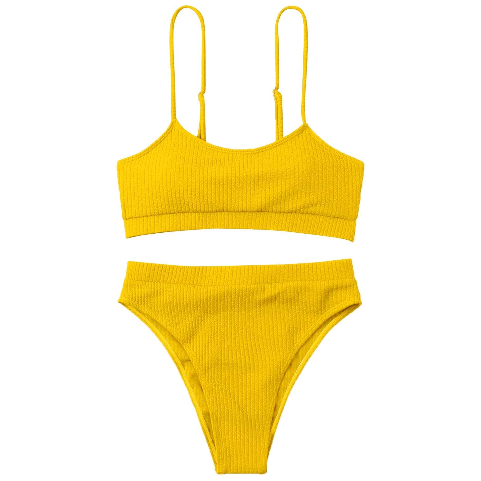 Gzea Women Fashion Swimwear Two Piece Bikini High Waist Sexy Backless