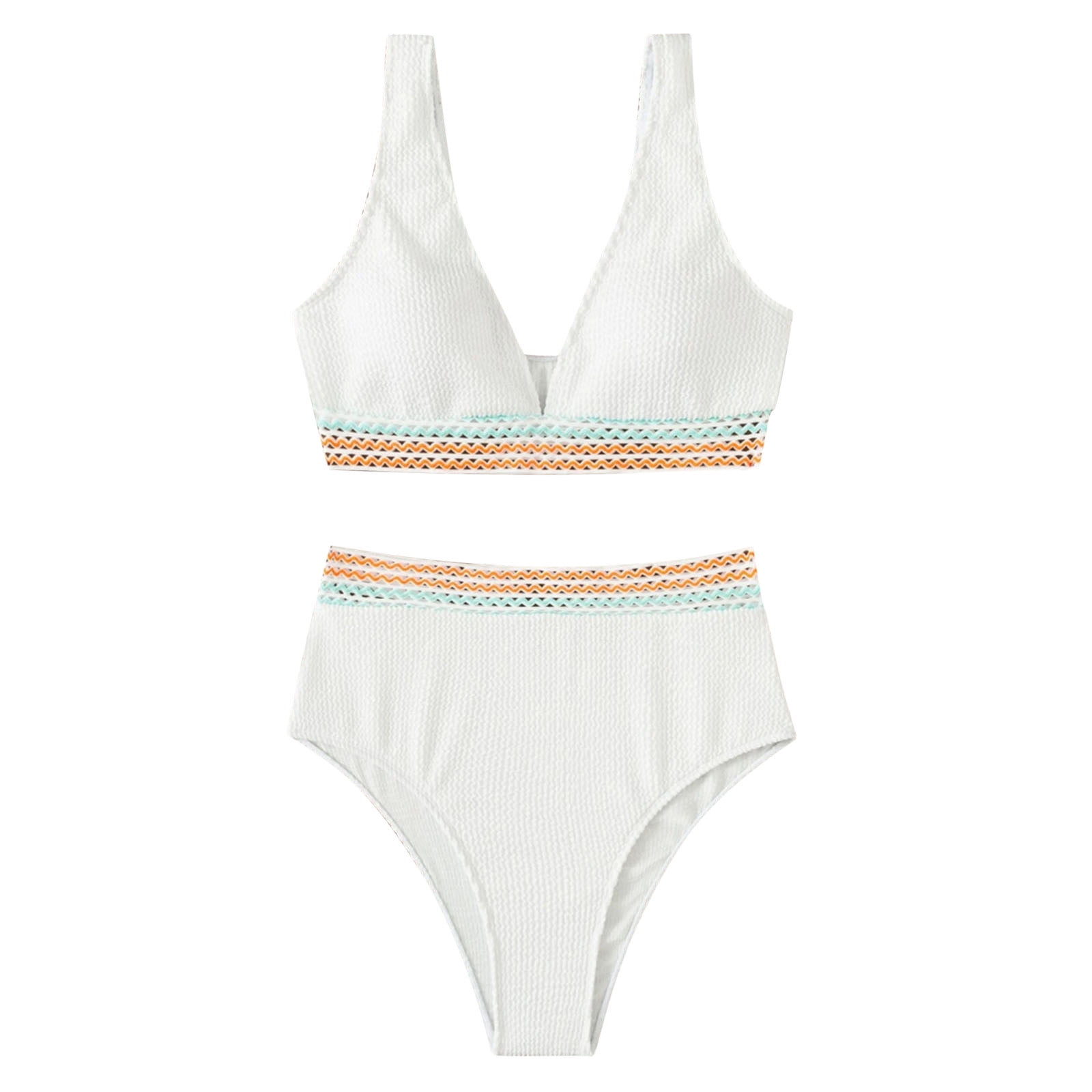 Gzea Womens Swimsuits High Waisted Vintage High Waisted Two Pieces