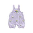 thumbnail image 1 of Gzhioc Baby Boy MardiGras Striped Romper Fashionable Facewear/Clown Hat Embroidery Sleeveless Jumpsuits, 1 of 9